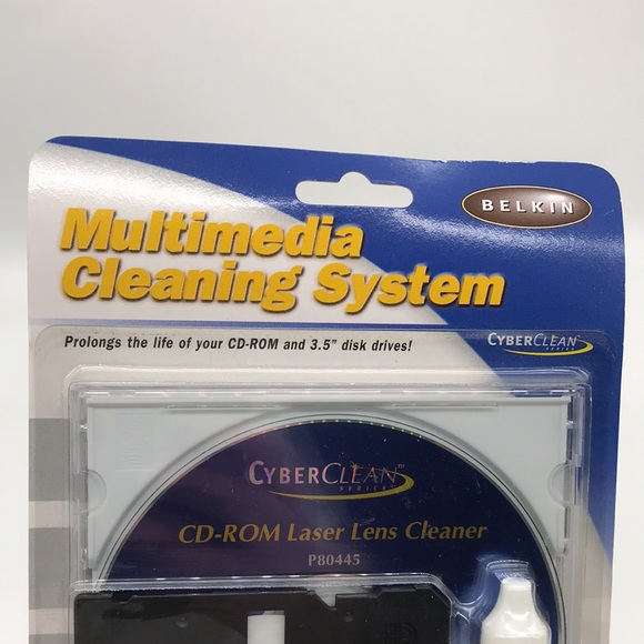 Belkin Multimedia Cleaning System CD-Rom & 3.5” Disk Factory Sealed Product - Picture 4 of 7